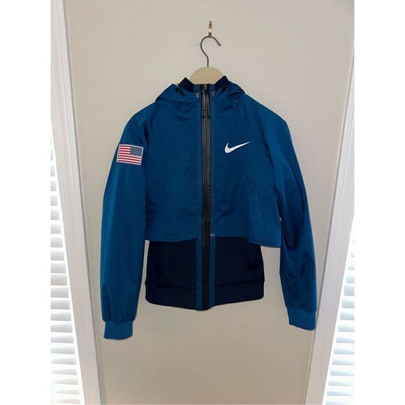 Nike Women’s Winter Olympic Ski Team Travel Jacket SUPER RARE Team Issued Only S - Picture 1 of 8